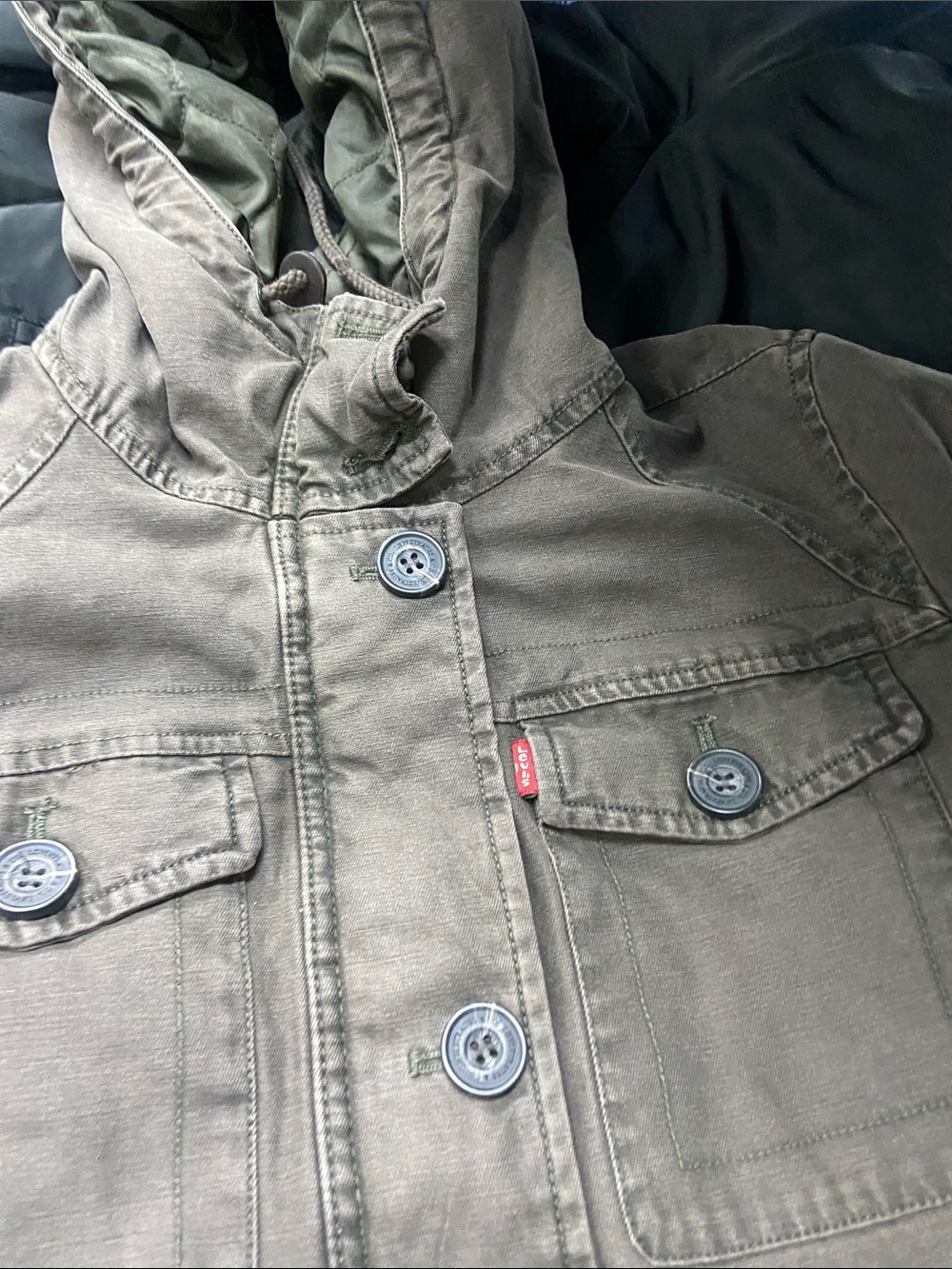Levi's Black Quilted Puffer Jacketi